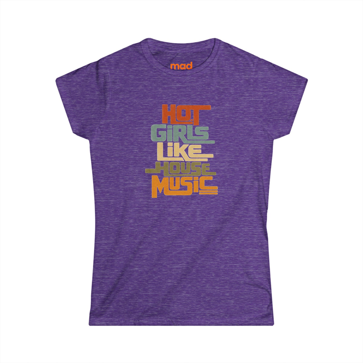 'Hot girls like house' - Girls Fitted Tee