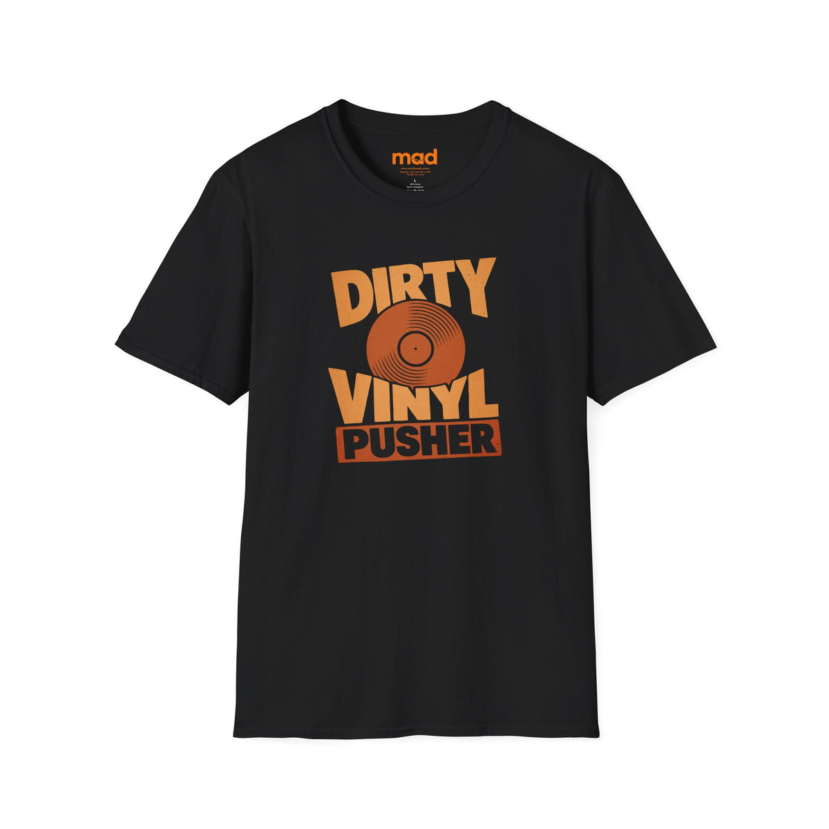 'Dirty Vinyl Pusher' - Vinyl Version - Unisex Tee