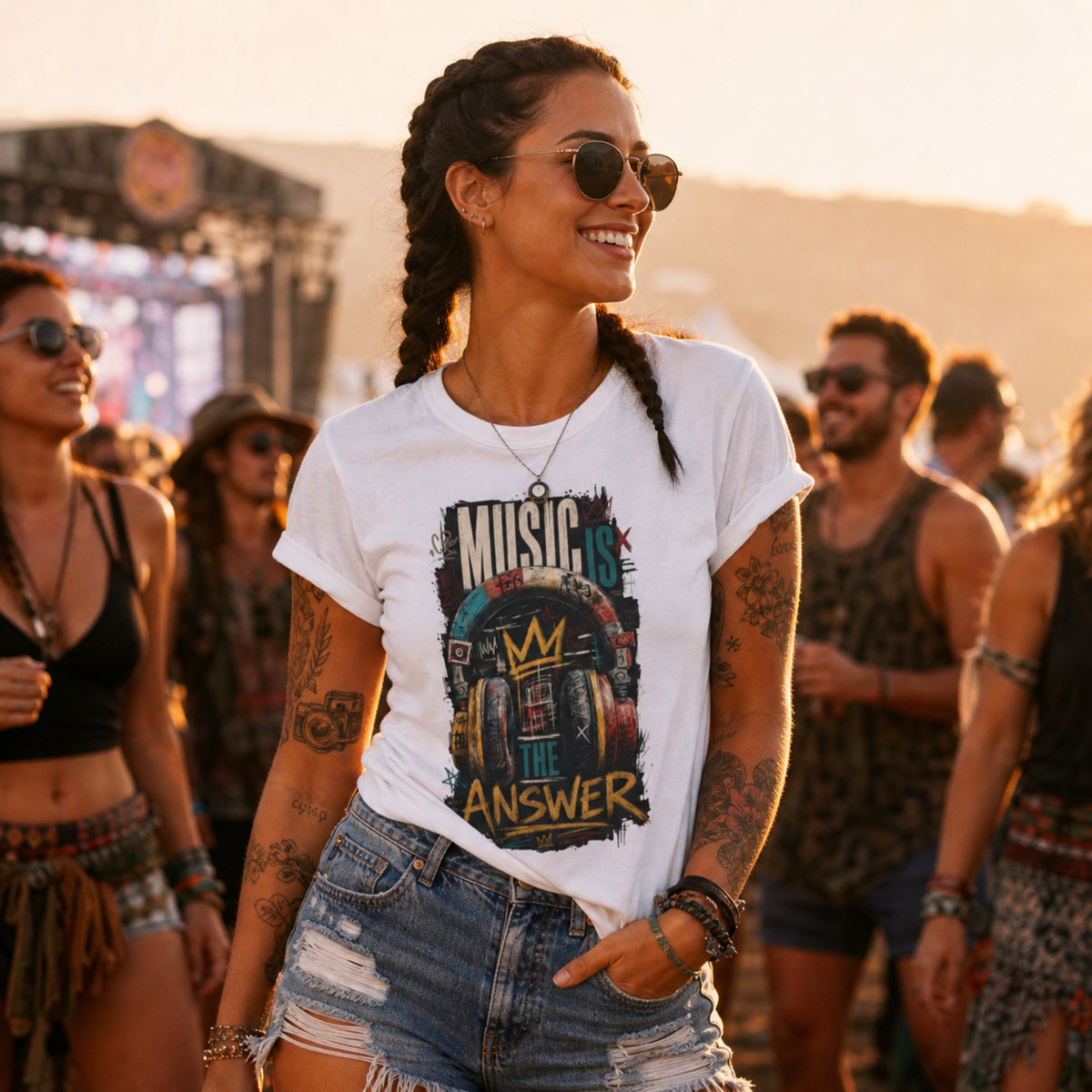 'Music is' - Unisex Tee