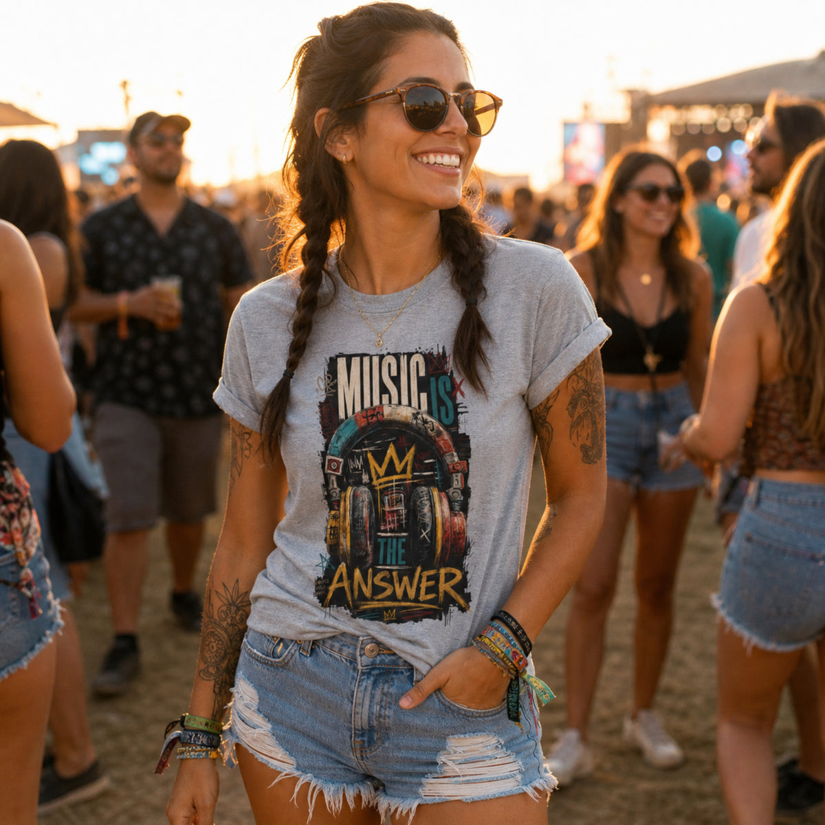 'Music is' - Unisex Tee