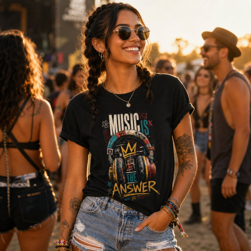 'Music is' - Unisex Tee