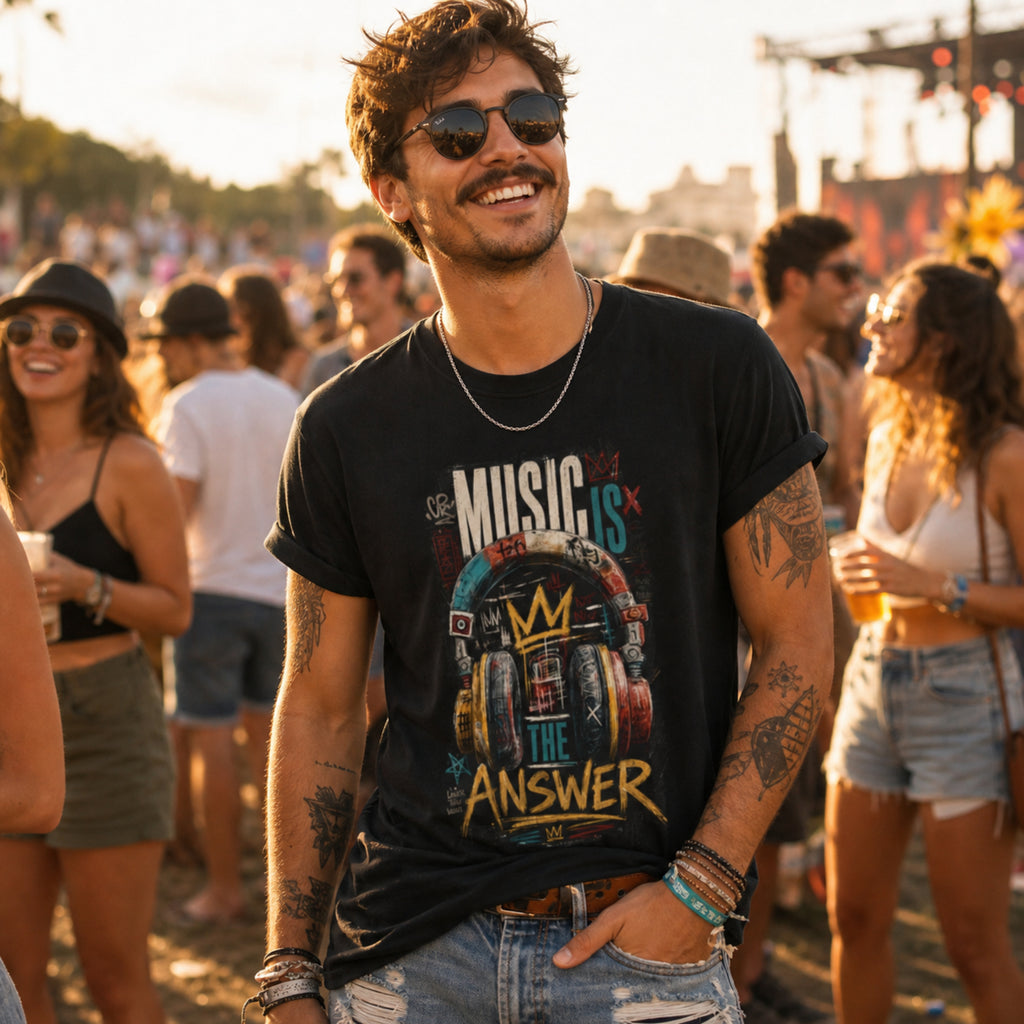 'Music is' - Unisex Tee