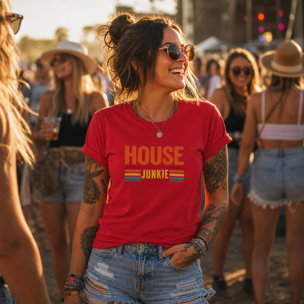 'House Junkie' - Retro - Unisex Tee