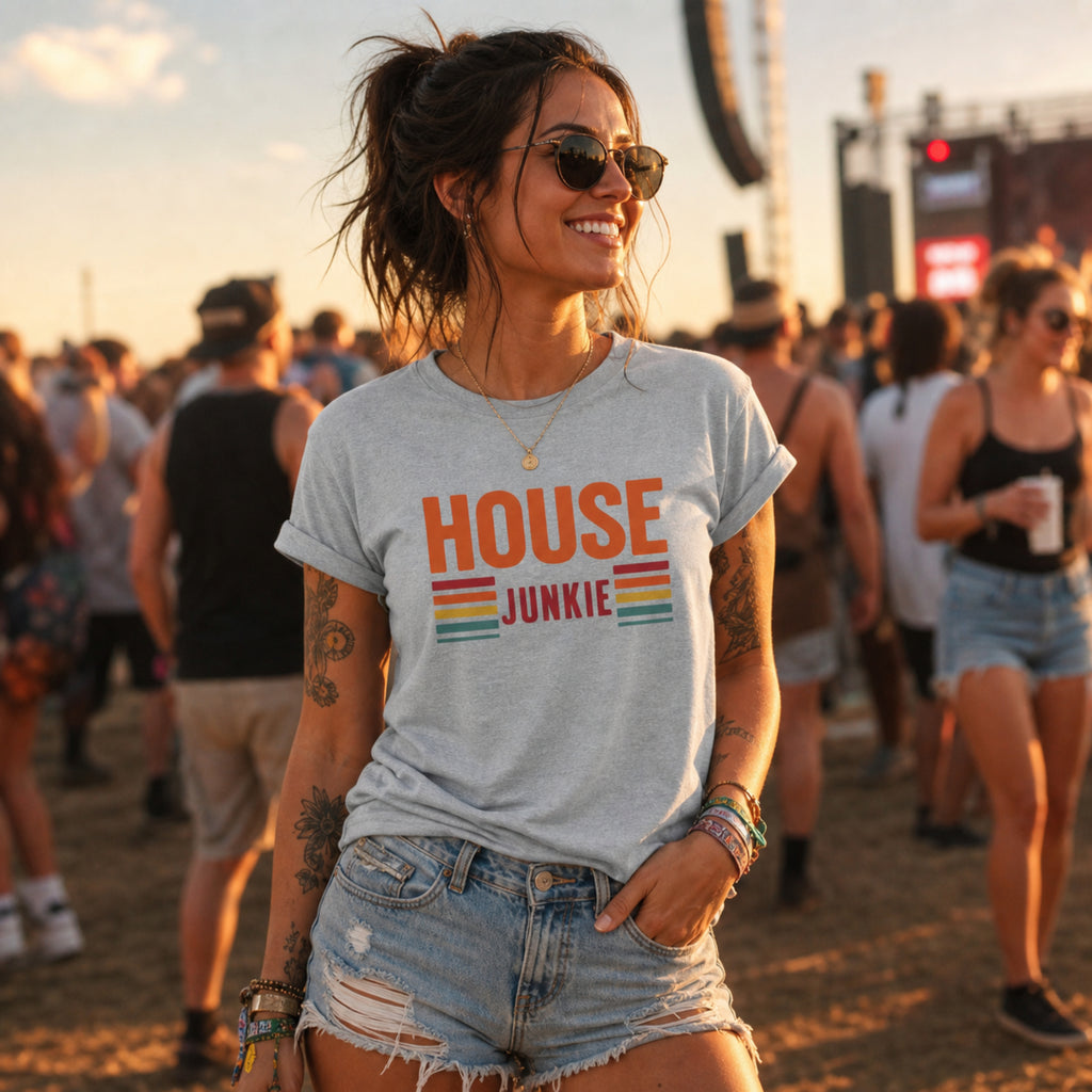 'House Junkie' - Retro - Unisex Tee