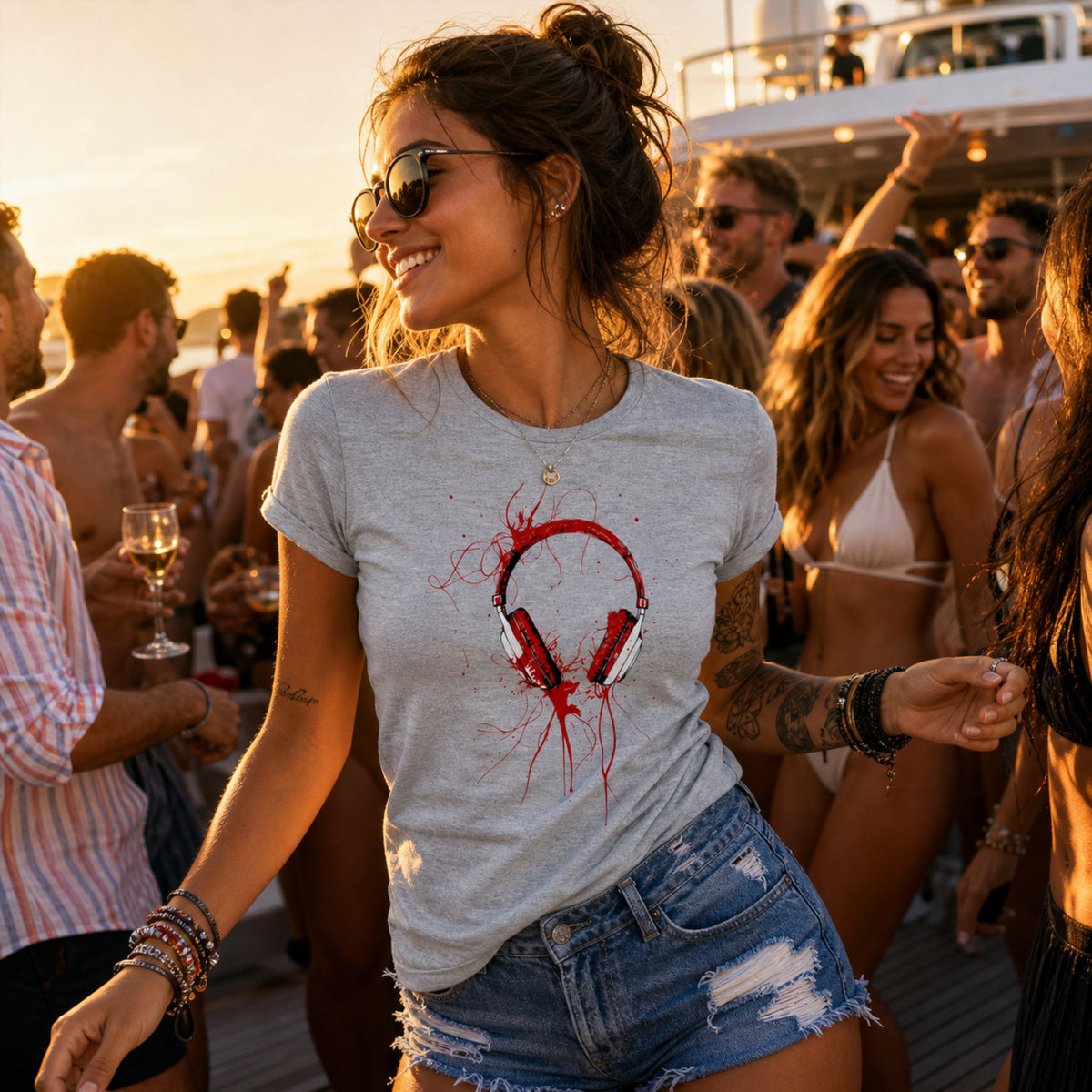 'Red Heads' - Girls Fitted Tee