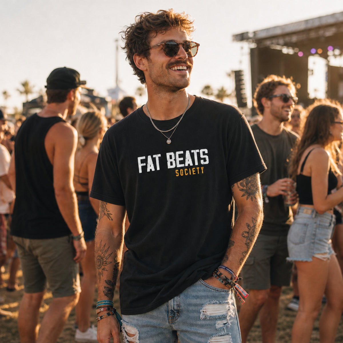 'Fat Beats Society' - Unisex Tee