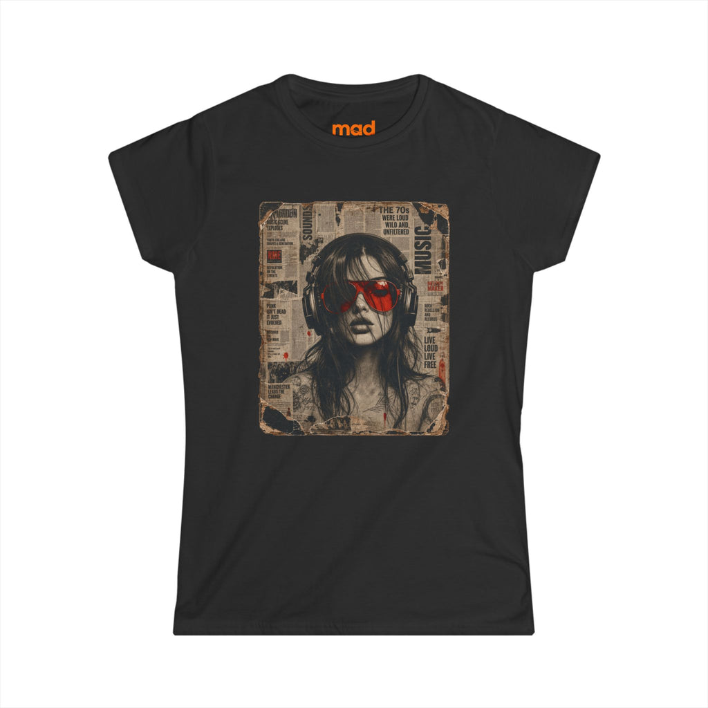 'Old News' - Girls Fitted Tee