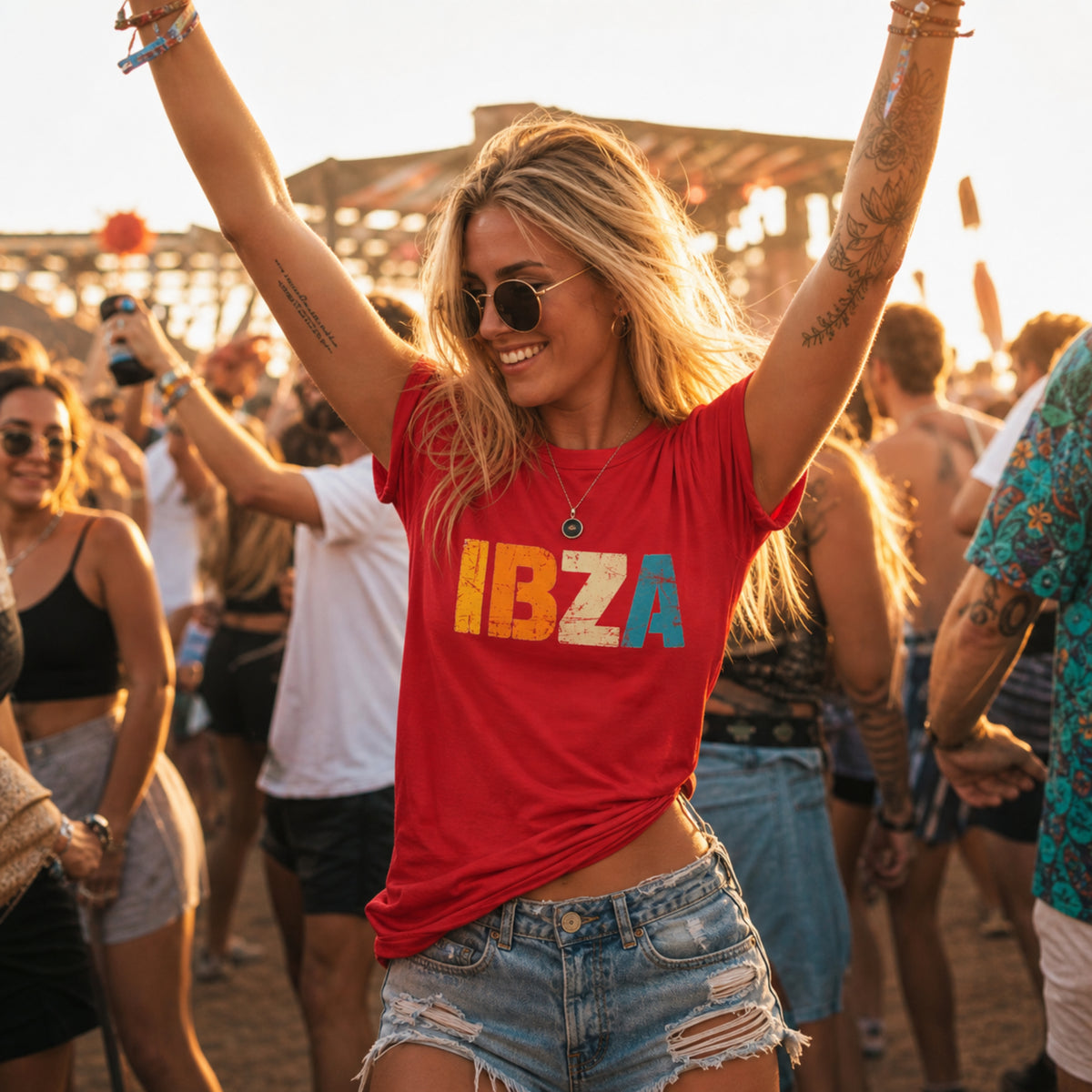 'IBZA' - Girls Fitted Tee